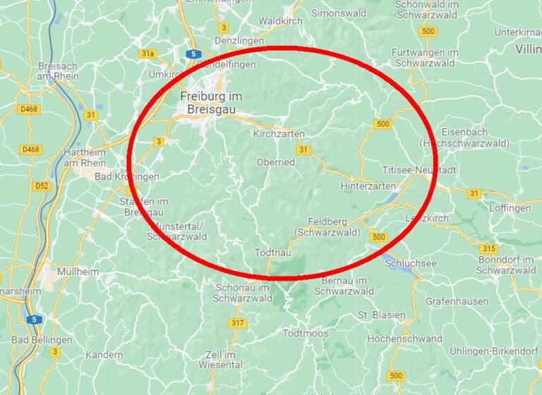 touring the black forest from Freiburg