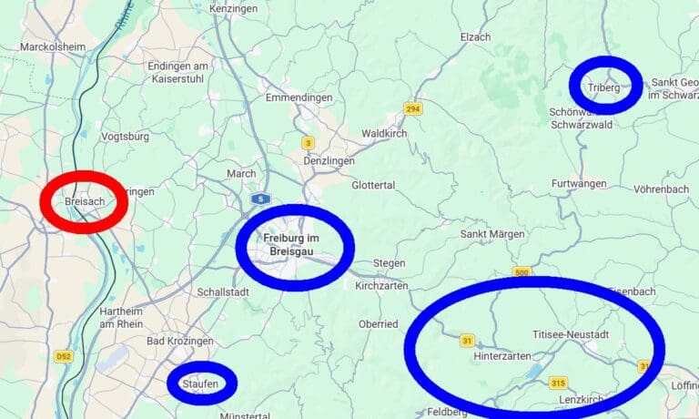 map Rhine River Tours